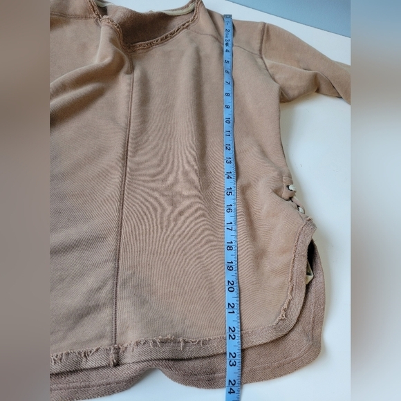 Sydney  V-neck Sweatshirt Pullover Brown Size Small - Picture 8 of 10